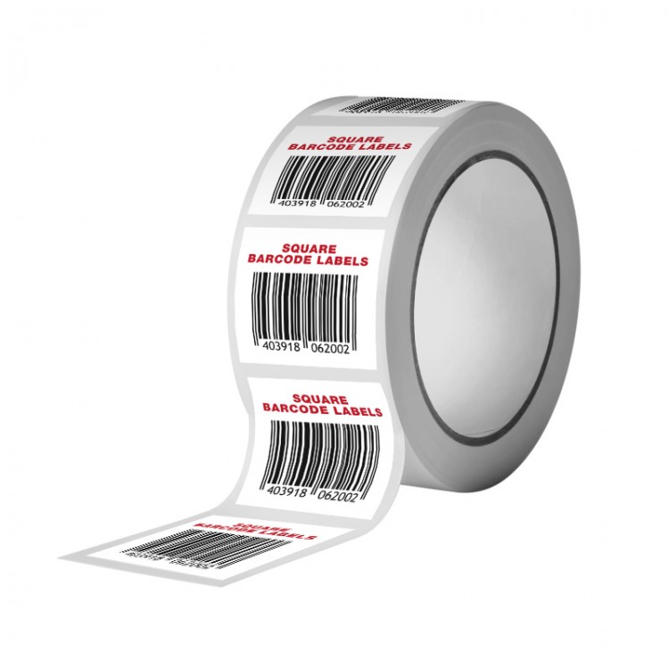 Square Barcode Labels, D2-SCBARCODE-S1